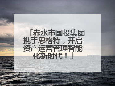 赤水市国投集团携手思格特，开启资产运营管理智能化新时代！