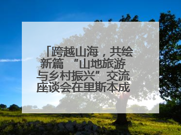 跨越山海，共绘新篇 “山地旅游与乡村振兴”交流座谈会在里斯本成功举办