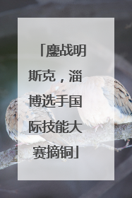 鏖战明斯克，淄博选手国际技能大赛摘铜