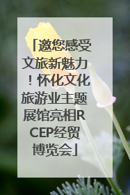 邀您感受文旅新魅力！怀化文化旅游业主题展馆亮相RCEP经贸博览会