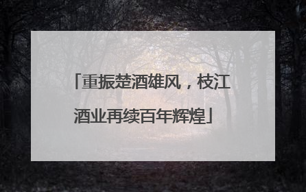 重振楚酒雄风，枝江酒业再续百年辉煌