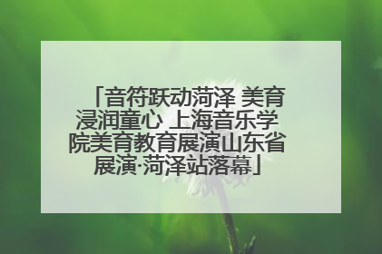 音符跃动菏泽 美育浸润童心 上海音乐学院美育教育展演山东省展演·菏泽站落幕