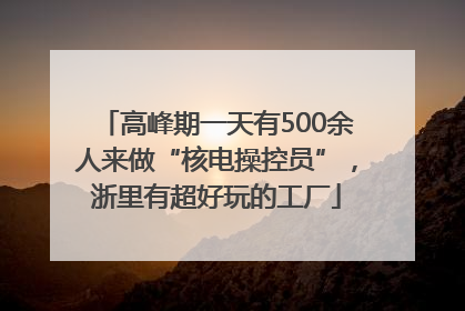 高峰期一天有500余人来做“核电操控员”，浙里有超好玩的工厂