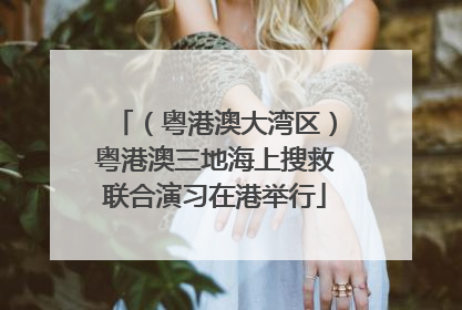 （粤港澳大湾区）粤港澳三地海上搜救联合演习在港举行