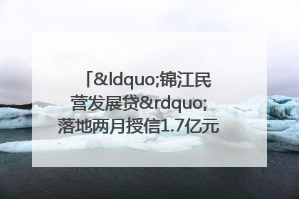 “锦江民营发展贷”落地两月授信1.7亿元，惠及118家民企