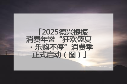2025德兴提振消费年暨“狂欢盛夏・乐购不停”消费季正式启动（图）